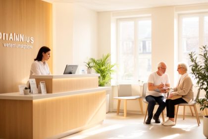 Audioprothésiste examinant un patient avec des équipements modernes à Soissons